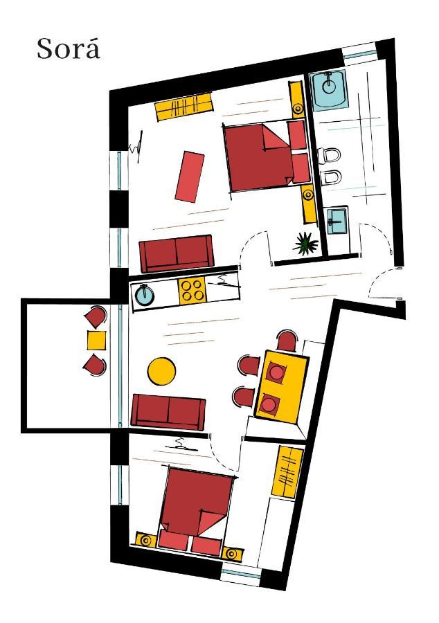 Апартаменты Ciasa Somuer - Sora Сан-Виджилио-ди-Мареббе Экстерьер фото